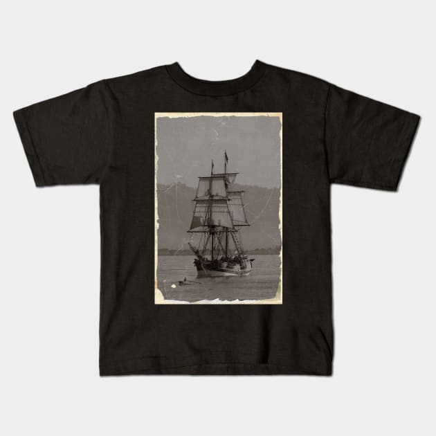 Lady Washington Kids T-Shirt by AH64D